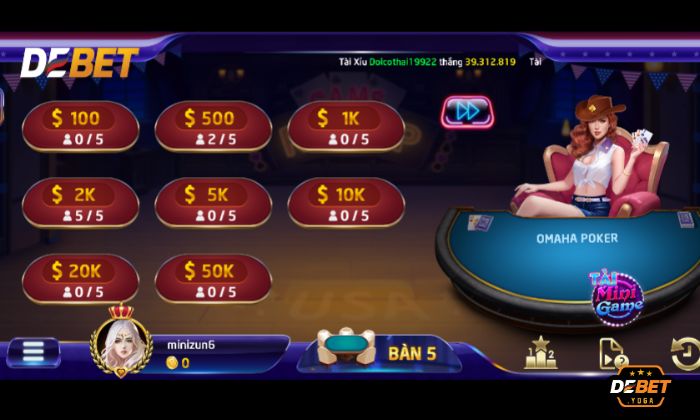 Bí kíp chơi Poker Omaha dễ thắng tại cổng game Debet